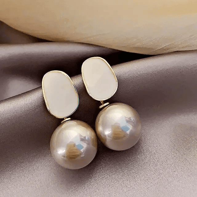 Pearl Ball Drop Earrings - Berry Pop Co