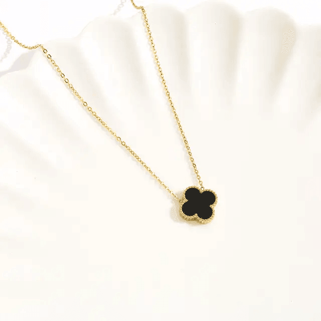 Black Clover Necklace - Berry Pop Co