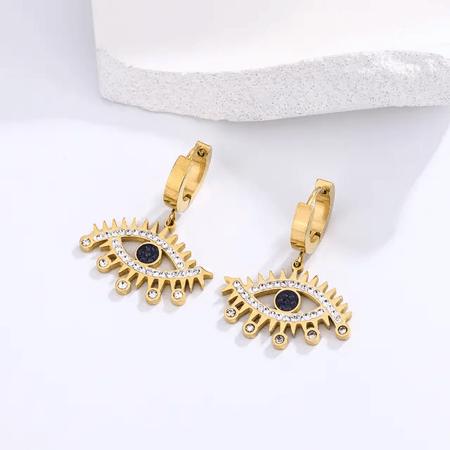 Evil Eye Drip Earrings - Berry Pop Co