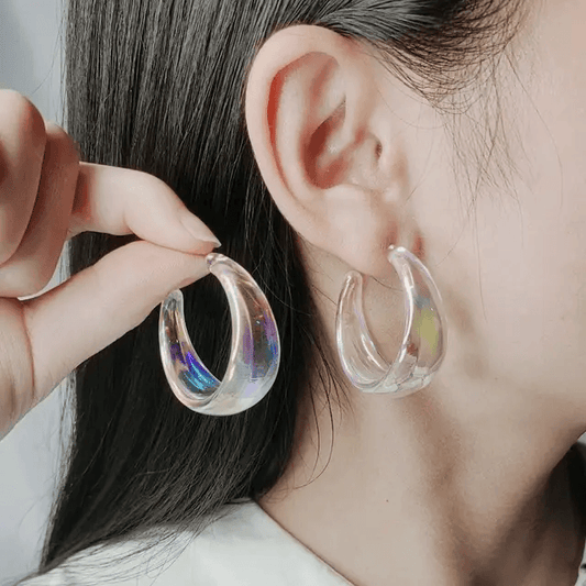 Transparent Acrylic Earrings - Berry Pop Co