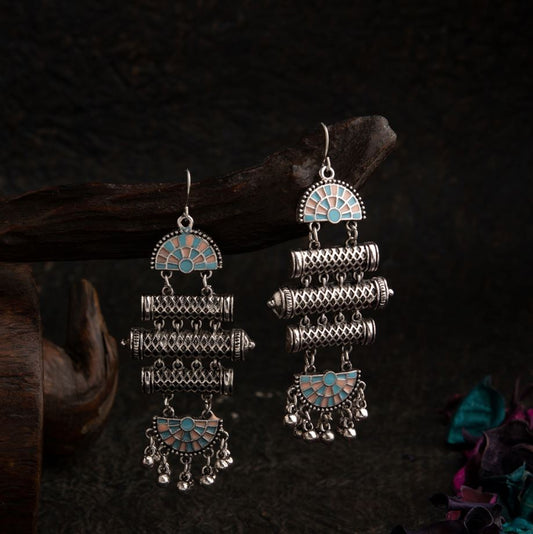 Silver Plated Antique Earrings