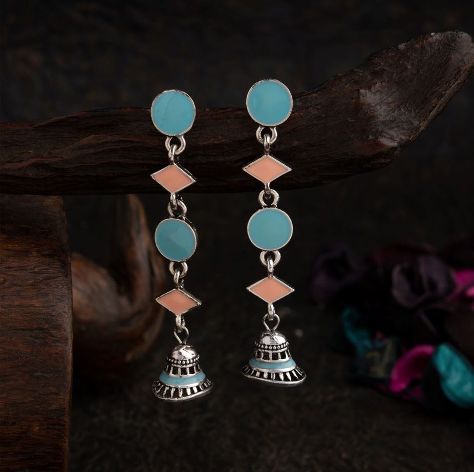 Silver Plated Antique Earrings