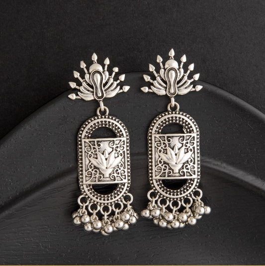 Oxidised Silver Plated Antique Earring