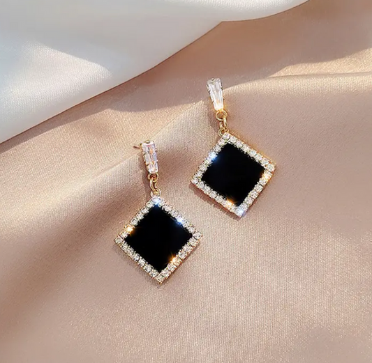 Cute Black Drop Earrings