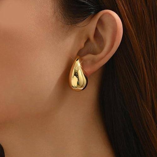 Teardrop Waterdrop Gold Earrings - Berry Pop Co