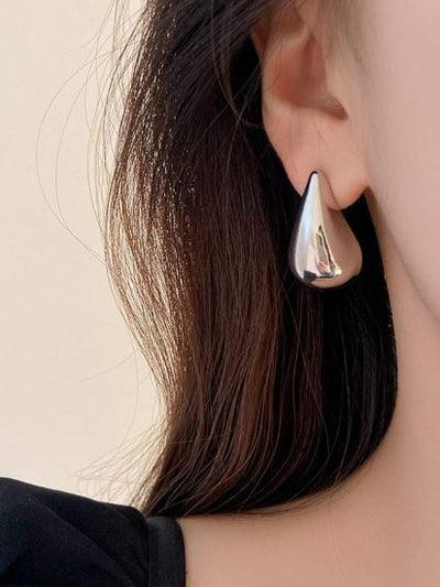 Teardrop Waterdrop Silver Earrings - Berry Pop Co