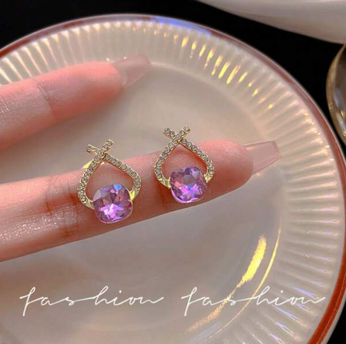 Purple pretty Stud Earrings