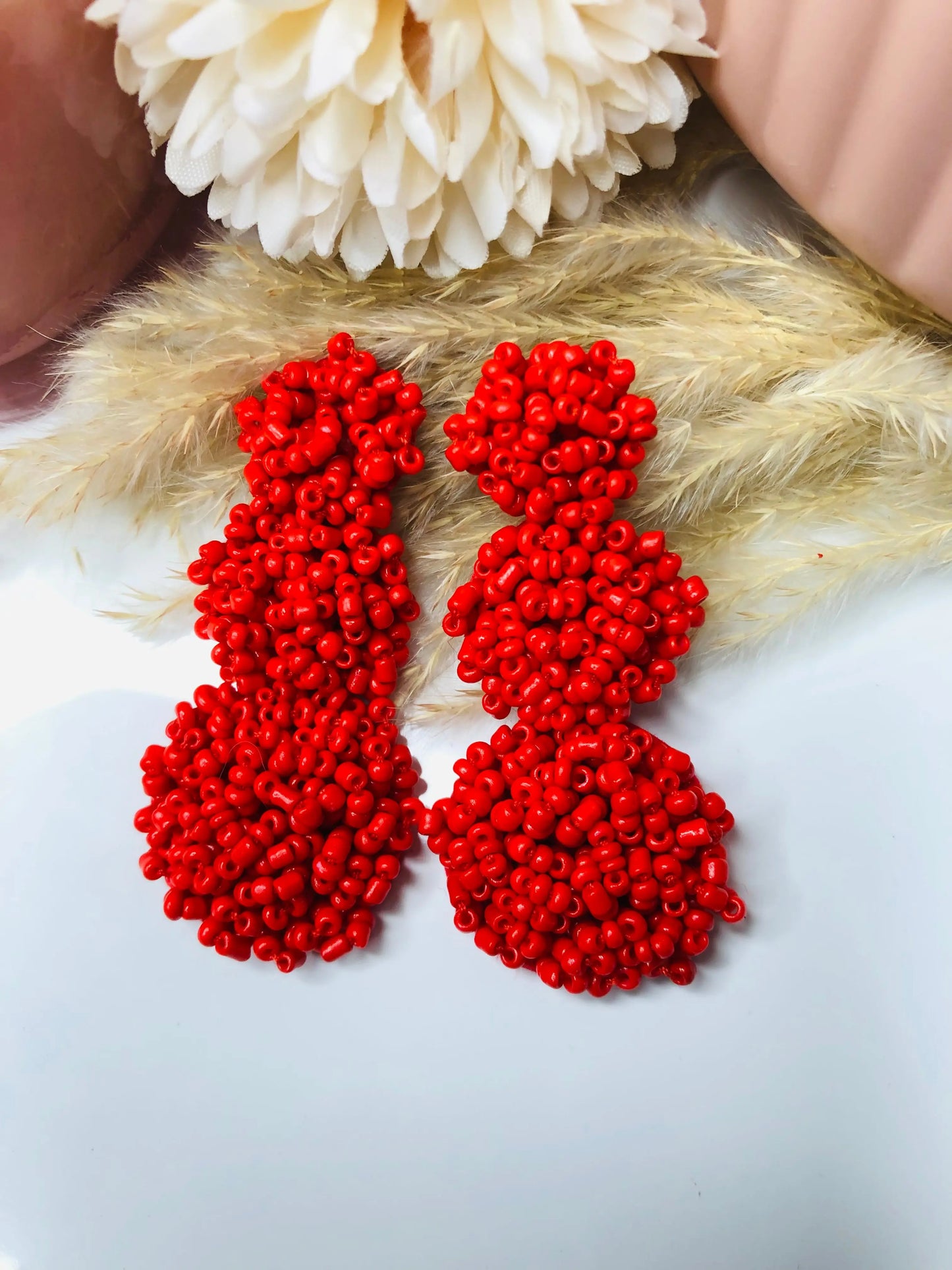 Handmade Red Playful Earrings - Berry Pop Co