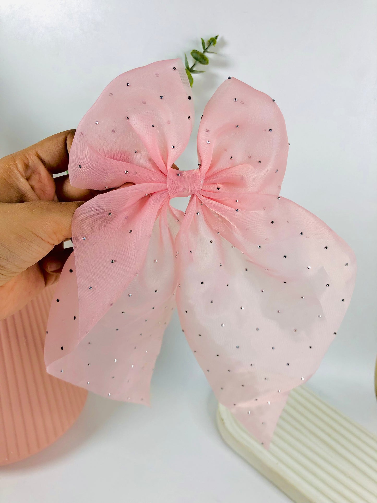 Organza Hair Bow Pin - Berry Pop Co