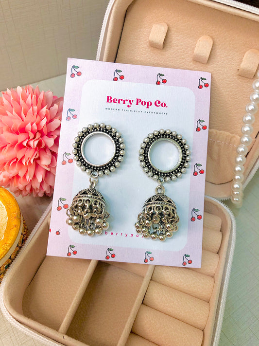 Silver jhumka Earrings