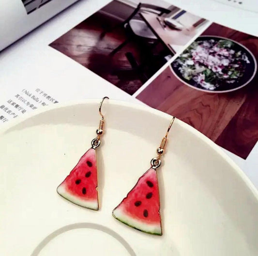 Korean Resin Watermelon Earrings - Berry Pop Co