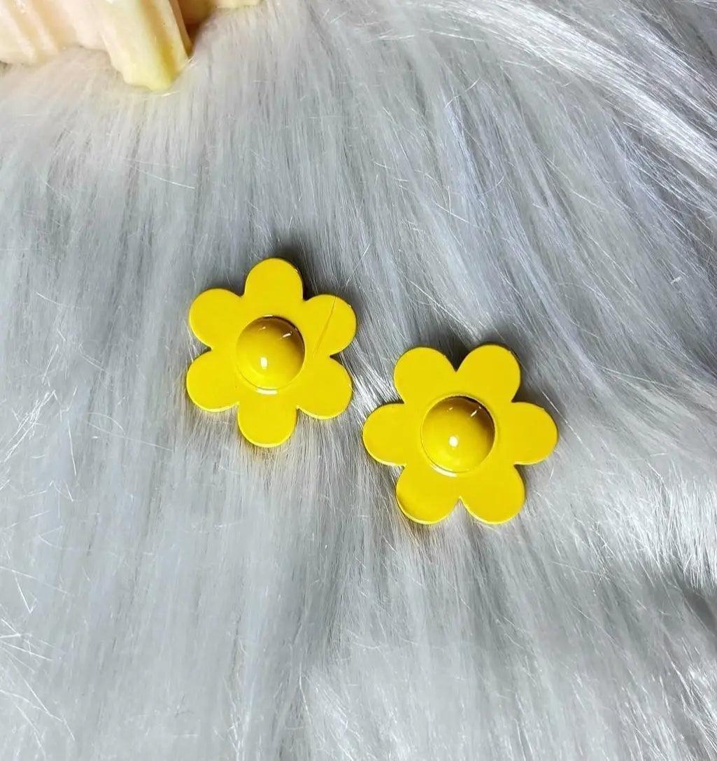 Yellow Flower Cute Earrings - Berry Pop Co