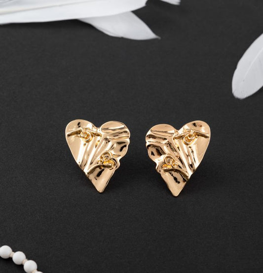 Heart Shape Stud Earrings